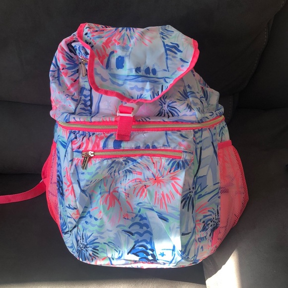 SOLD❌NWT Lilly Pulitzer Cooler Backpack Shinin Sea - Picture 6 of 10